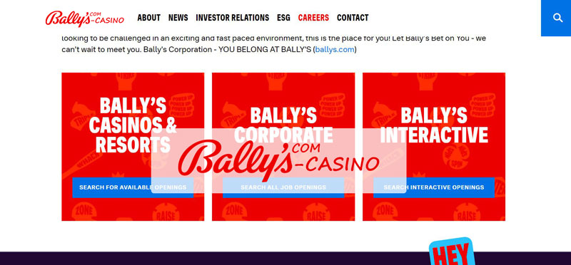 Create account at Bally Casino USA